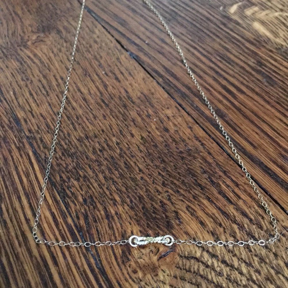 Delicate knot necklace